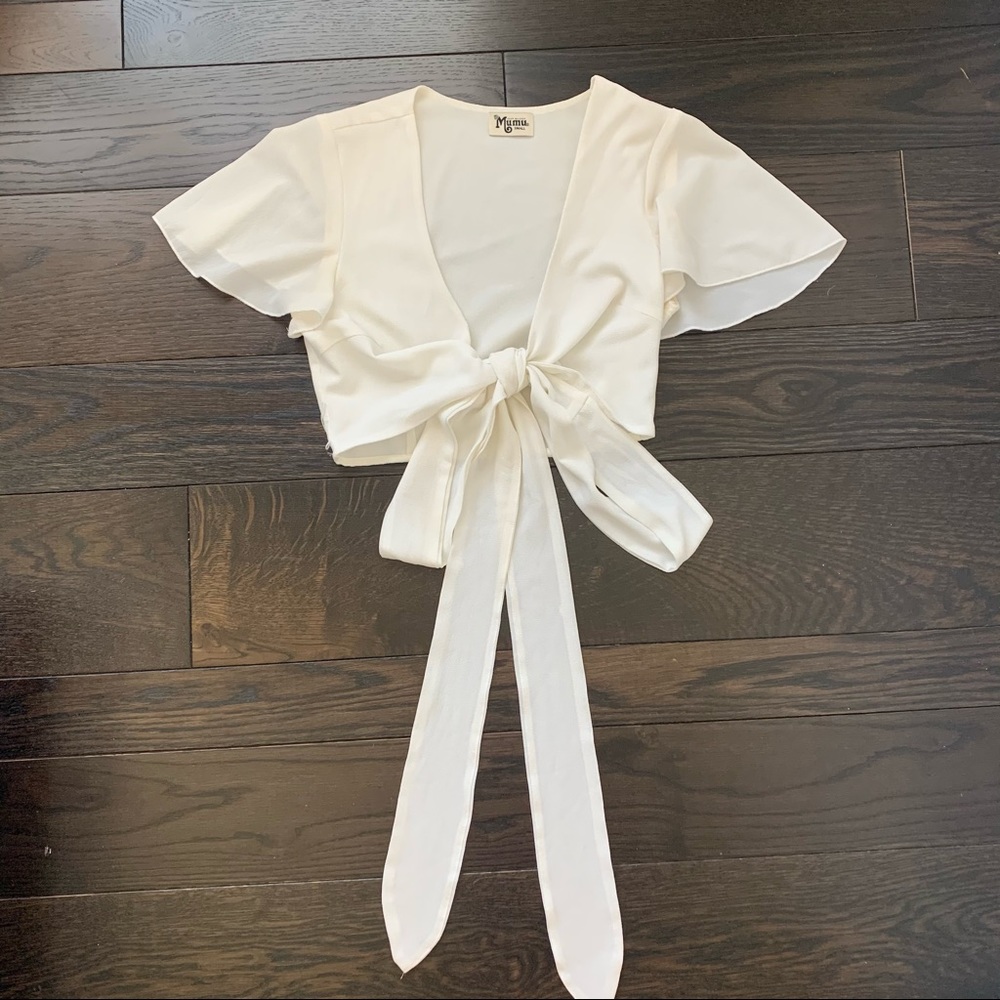 Show Me Your Mumu Tie Front Top